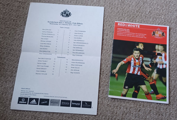 Sunderland v Athletic Bilbao PL International Cup 2016/17