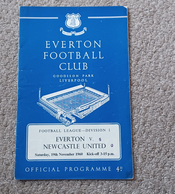 Everton v Newcastle United 1960/61