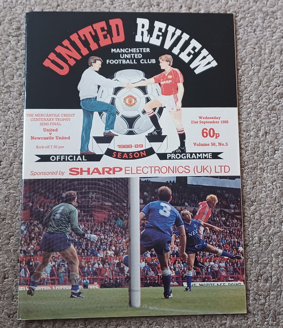 Manchester United v Newcastle United MCCT Semi final 1988/9