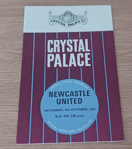 Crystal Palace v Newcastle Utd 1969/70