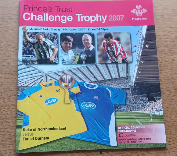 Challenge trophy Northumberland v Durham 2007 @ St James Newcastle