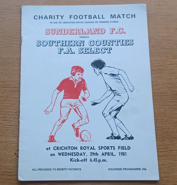 Southern Counties FA v Sunderland 1980/81