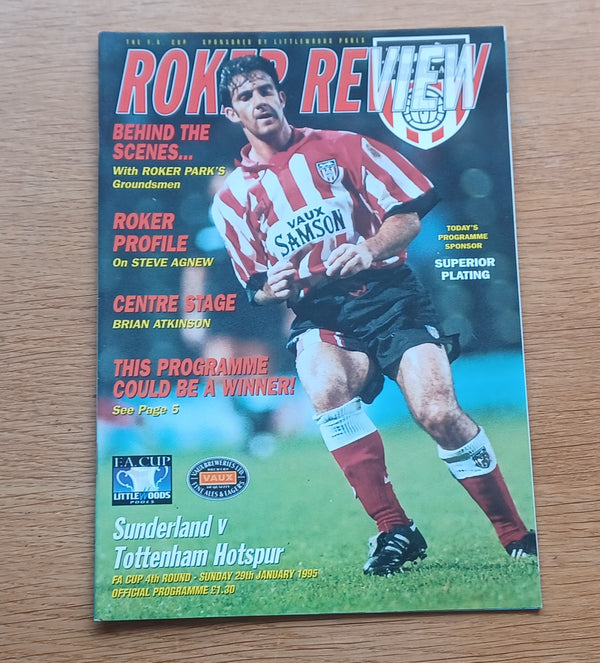 Sunderland v Tottenham 1994/5 FA Cup