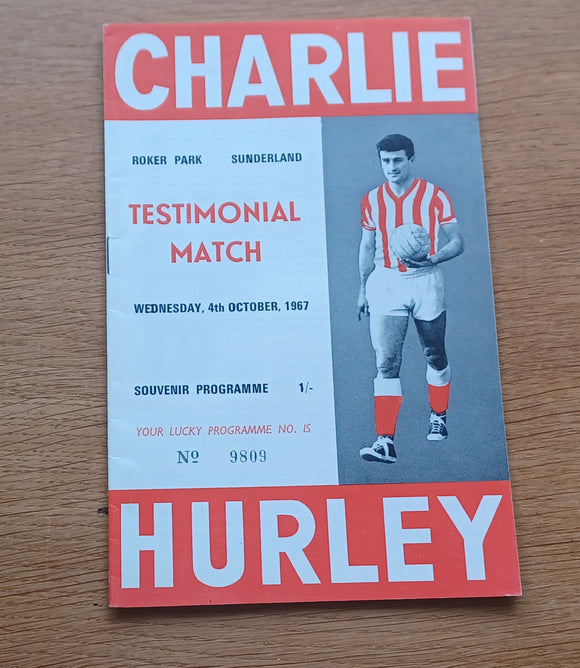 Sunderland v International X1 Charlie Hurley Testimonial 1968