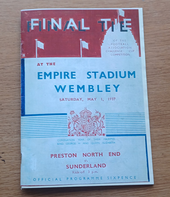 Sunderland v Preston 1937 FA Cup Final Reprint