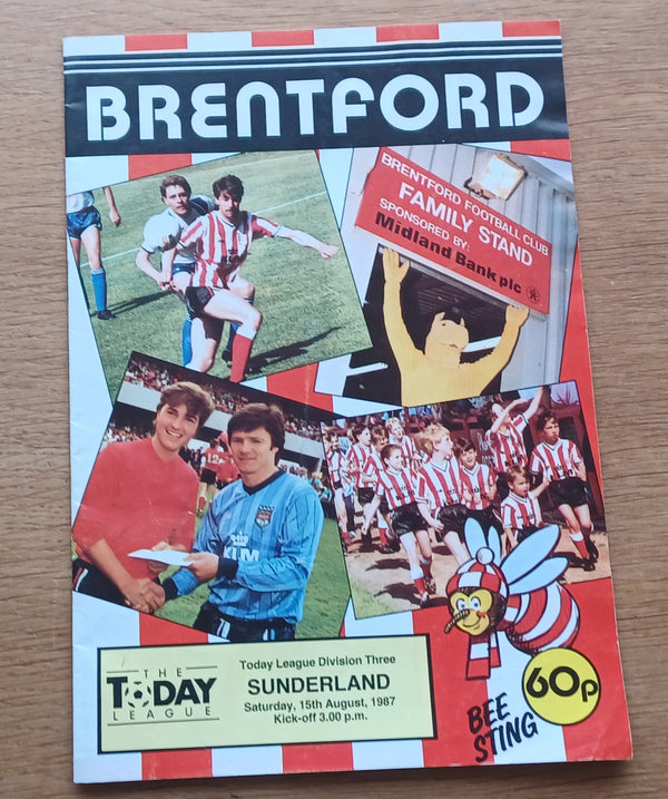 Brentford v Sunderland 1987/8