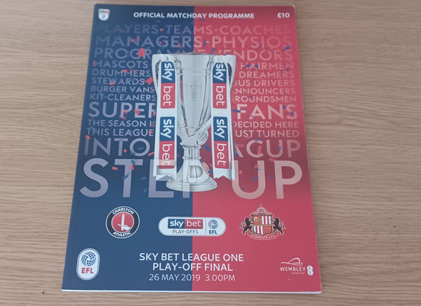 2019 Charlton Athletic v Sunderland L1 Play off Final