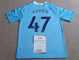 Phil Foden Signed Manchester City Shirt