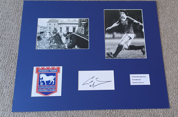 Paul Mariner Signed Ipswich Town Display