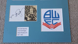 Frank Worthington Bolton Wanderers Signed Display