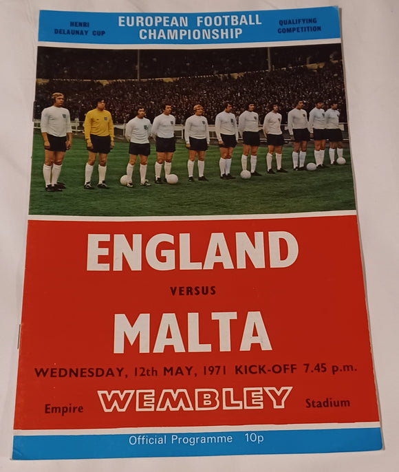 England v Malta 1971