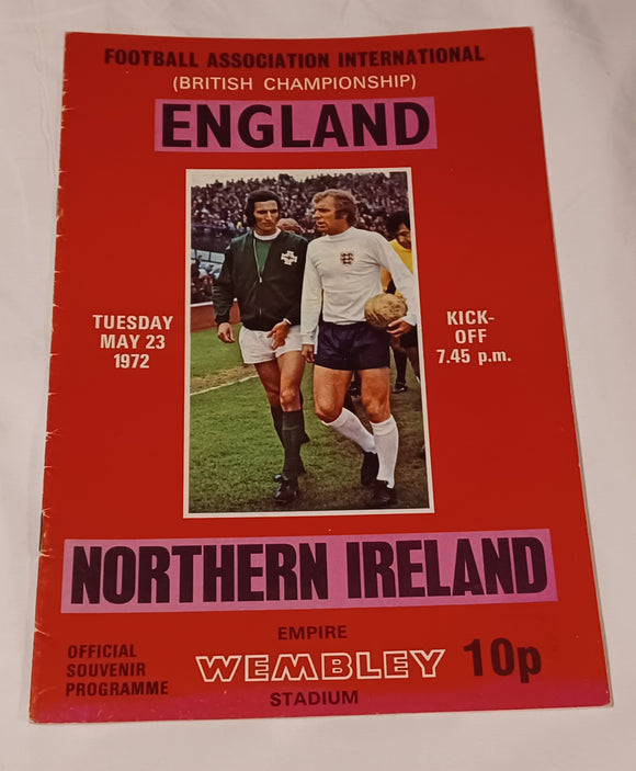 England v Northern Ireland 1972