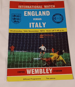 England v Italy 1973