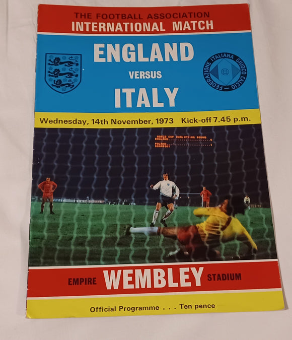 England v Italy 1973