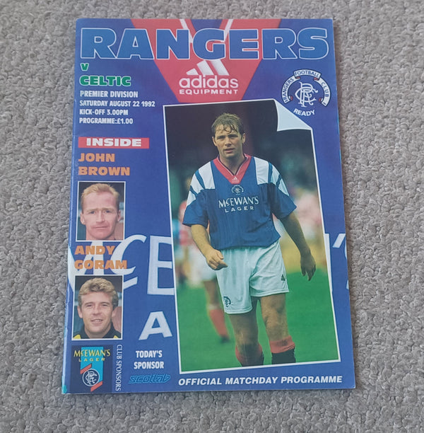 Rangers v Celtic August 1992