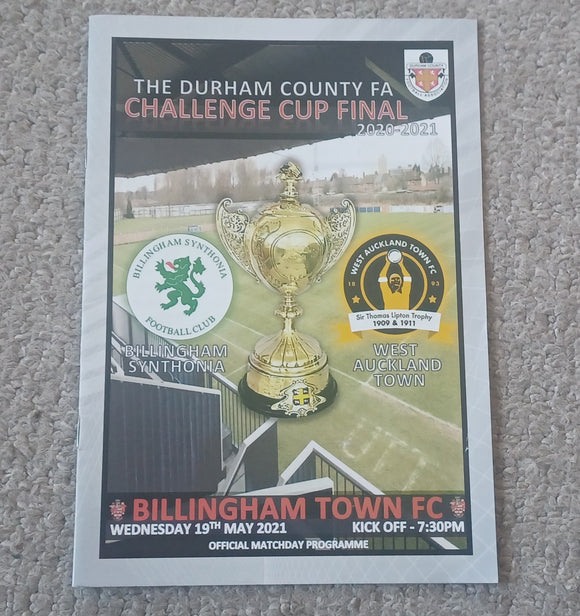Billingham Synthonia v West Auckland Town DCCCF 2021