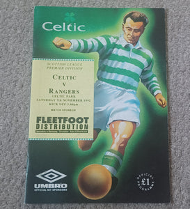 Celtic v Rangers November 1992