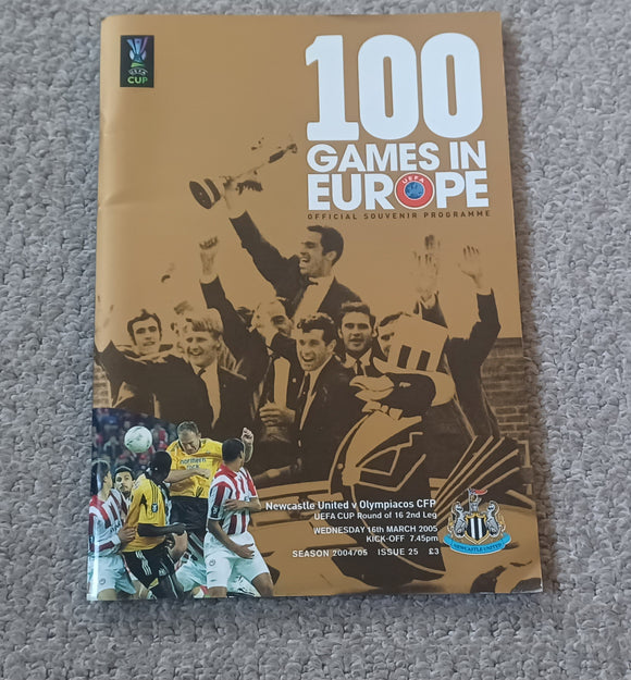 Newcastle Utd v Olympiacos UEFA Cup 2004/5 Special Edition