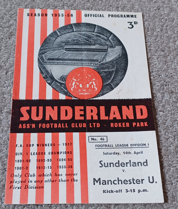 Sunderland v Manchester United 1955/6