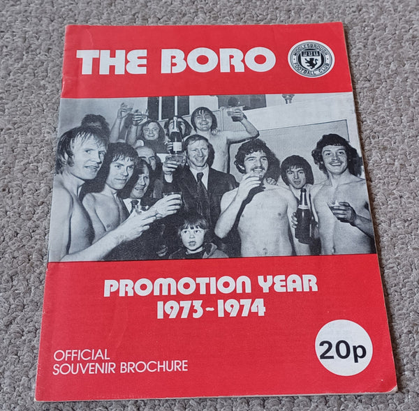 The Boro Promotion year 1973/4 Souvenir brochure