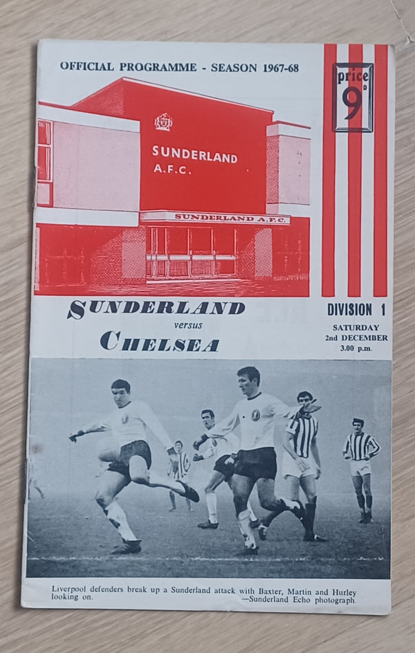 Sunderland v Chelsea 1967/8