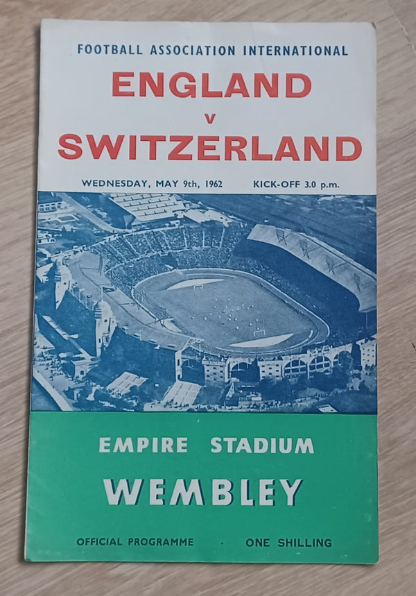 England v Switzerland 1962