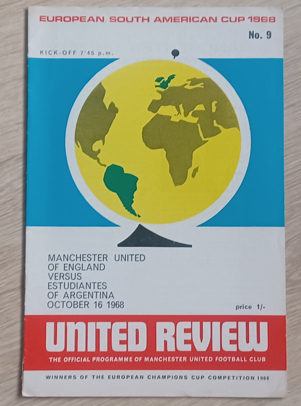 Manchester United v Estudiantes Argerntina 1968 World club championship