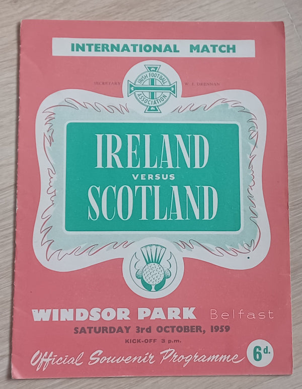 Ireland v Scotland 1959