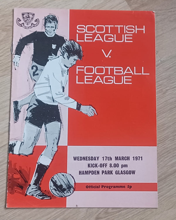 Scottish League v Football League 1970