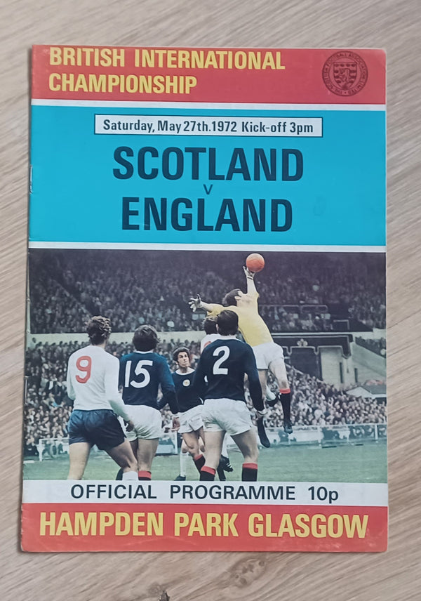 Scotland v England 1972