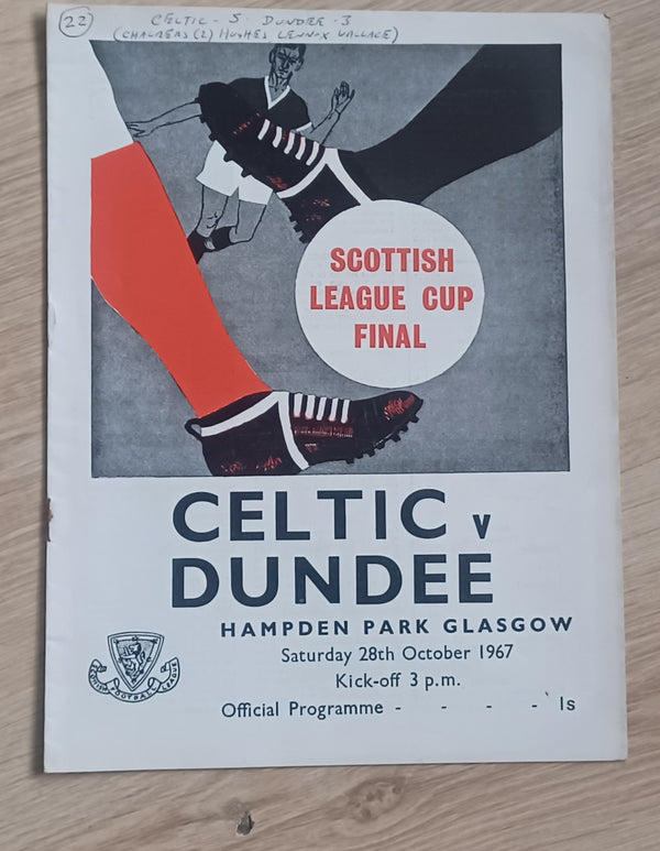 1967 Scottish League Cup Final Celtic v Dundee