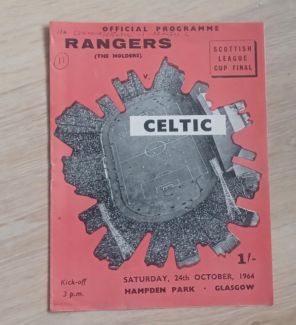 1964 Scottish League Cup Final Celtic v Rangers