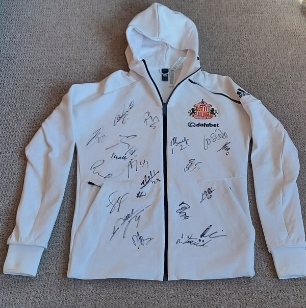 Sunderland Player Issue hoodie 2016/17 SIGNED