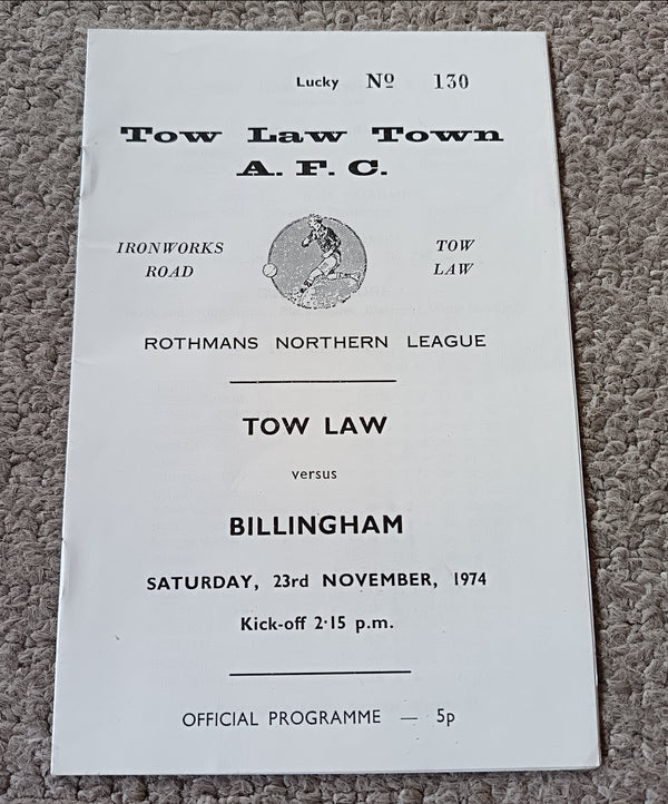 Tow Law v Billingham 1974/5