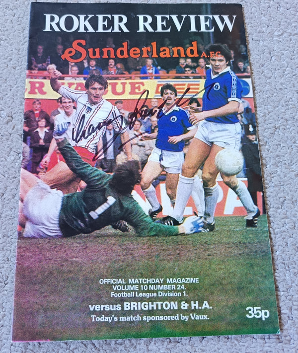 Sunderland v Brighton 1981/2 Signed Gary Rowell