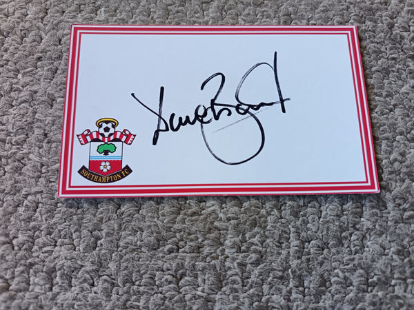 Dave Beasant Signed Southampton Card