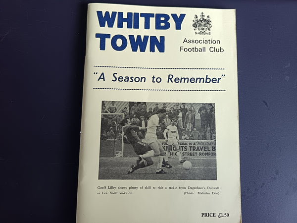 Whitby Town A season to remember 1983/4