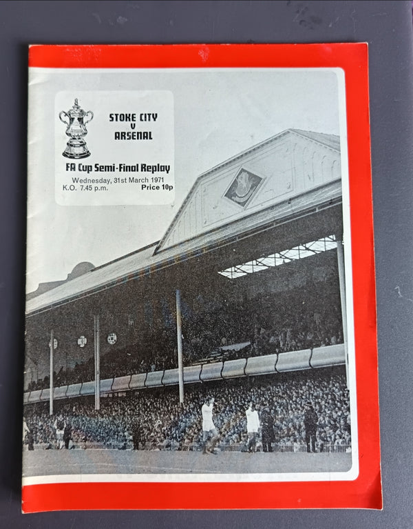 Stoke City v Arsenal 1971 FA Cup Semi Final Replay