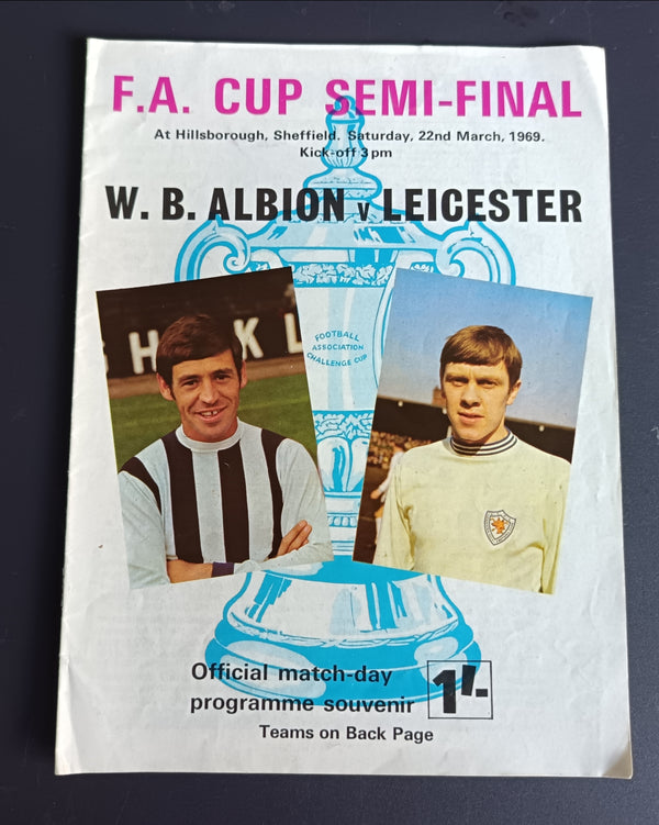 West Brom v Leicester 1969 FA Cup Semi Final