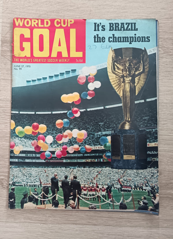 Goal Magazine 1970 Brazil Win The World Cup