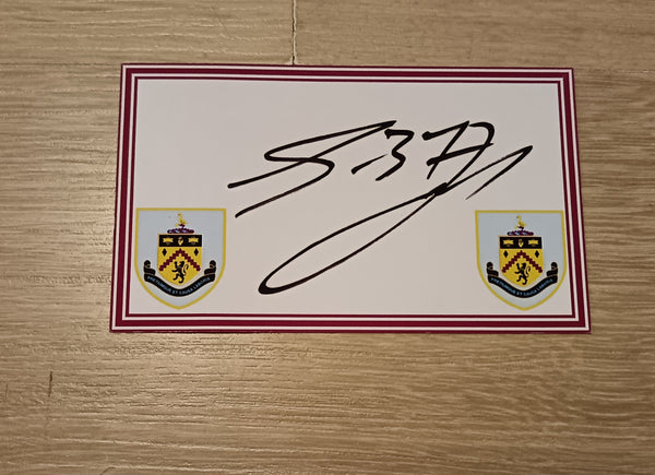 Scott Arfield Burnley Signed Card