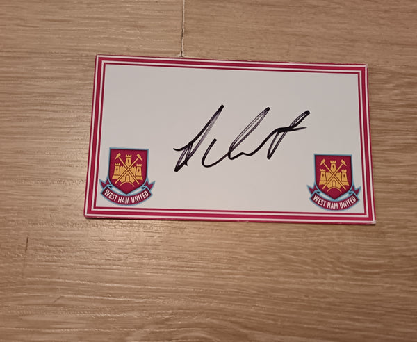 Lee Bowyer Signed West Ham Utd card