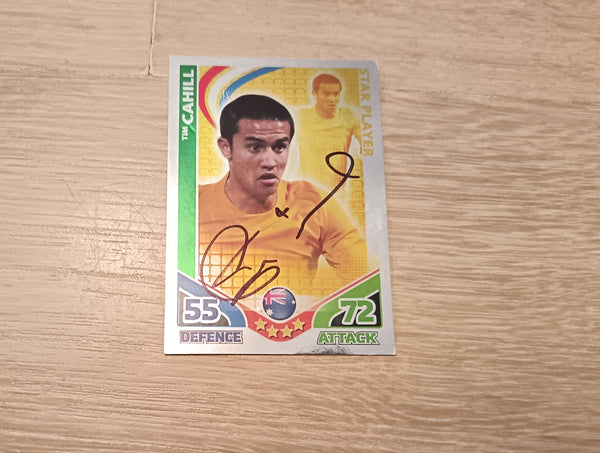 Tim Cahill Signed Australia WC10 Match Attax Card