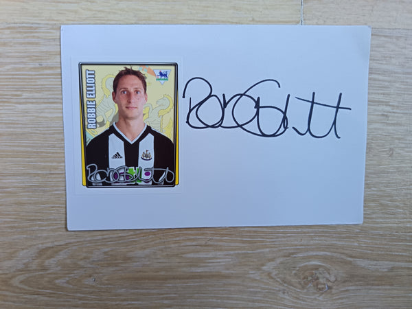 Robbie Elliott Newcastle Utd Signed Card