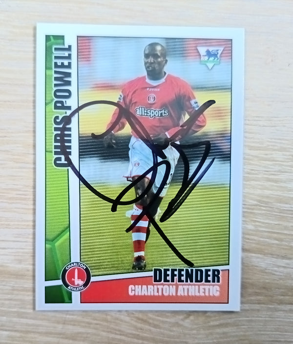 Chris Powell Charlton Athletic Signed Merlin Card