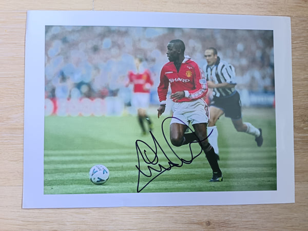 Andy Cole Manchester United Signed Photo