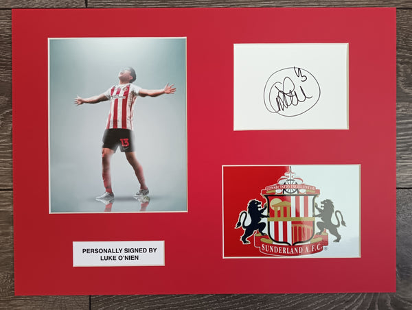 Luke O'Nien Signed Sunderland Player Display