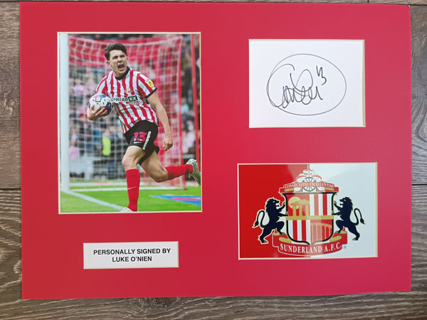 Luke O'Nien Signed Sunderland Player Display