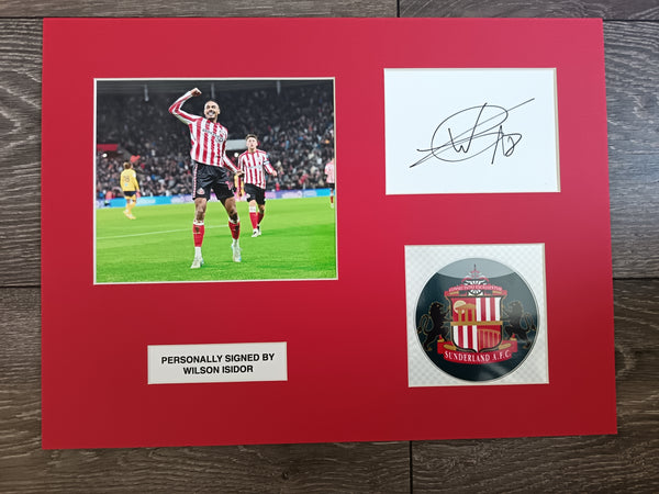 Wilson Isidor Signed Sunderland Display