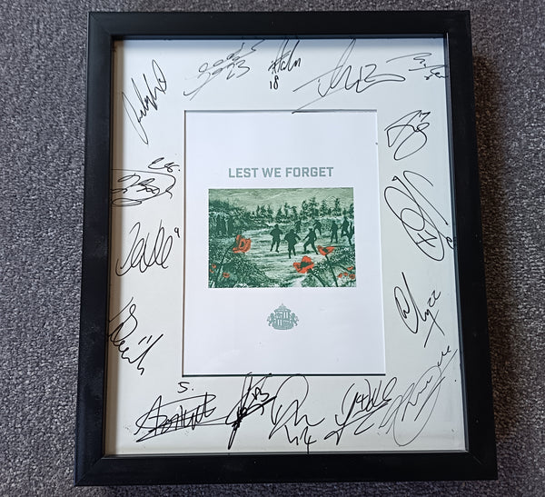 Signed Sunderland 2019 Field of Remembrance Programme cover